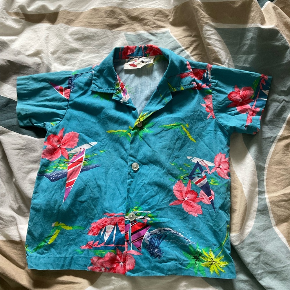 Vintage Shoreline Hawaii aloha shirt size 2T